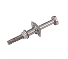 Cheese head bolt with hexagon nut and plain washer