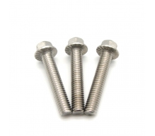 Black stainless steel hex screws and bolts 