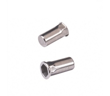 Metric countersunk head semi-tubular rivets