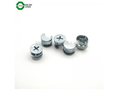 China furniture screw zinc alloy blue zinc plated minifix set